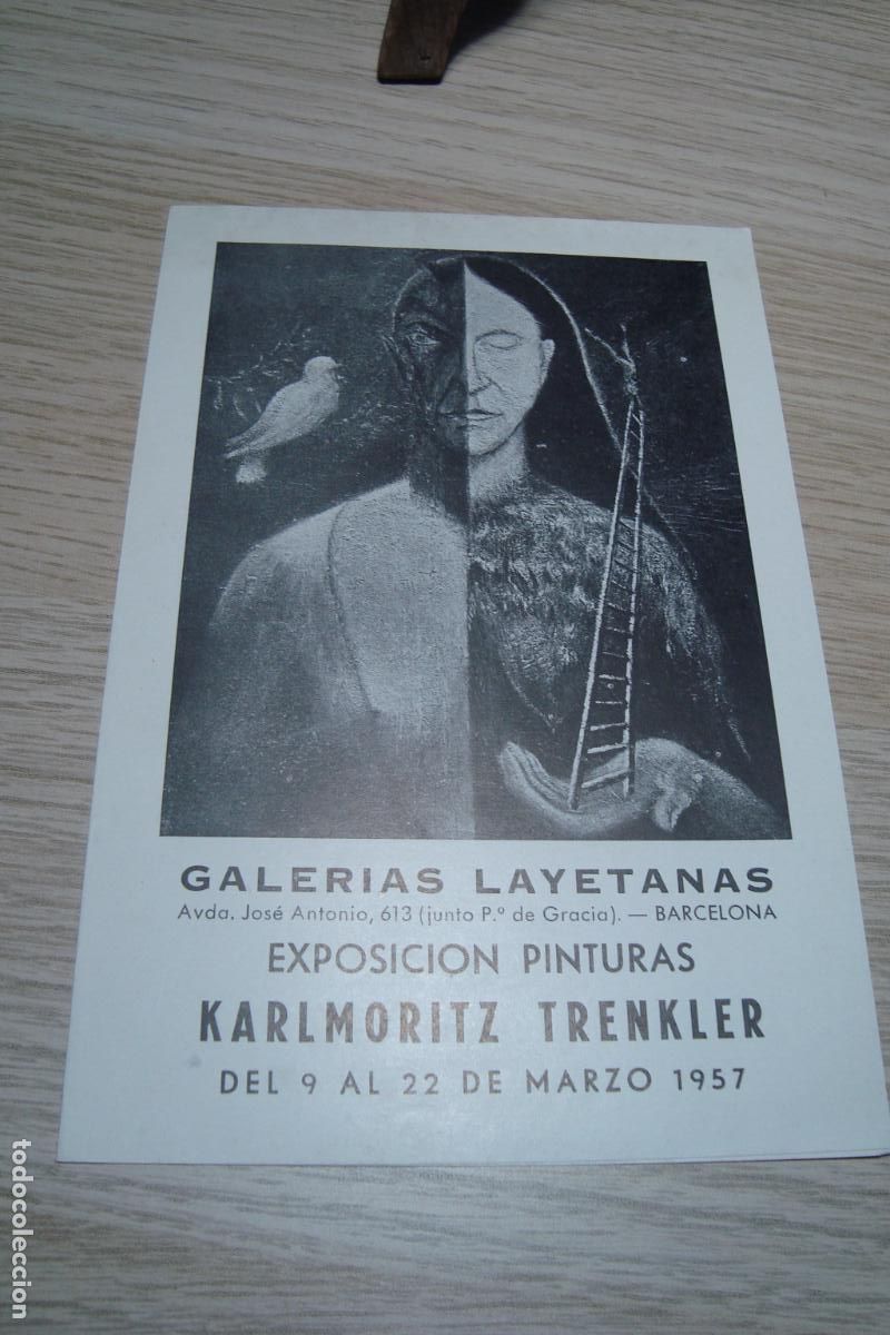 Arte: EXPOSICION PINTURAS KARLMORITZ TRENKLER. GALERIAS LAYETANAS BARCELONA 1957