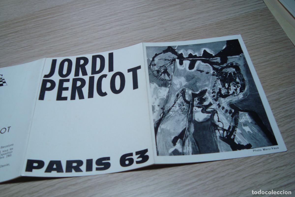 Arte: EXPOSICION PINTURAS. JORDI PERICOT. GALERIE DU DAMIER PARIS 1963.