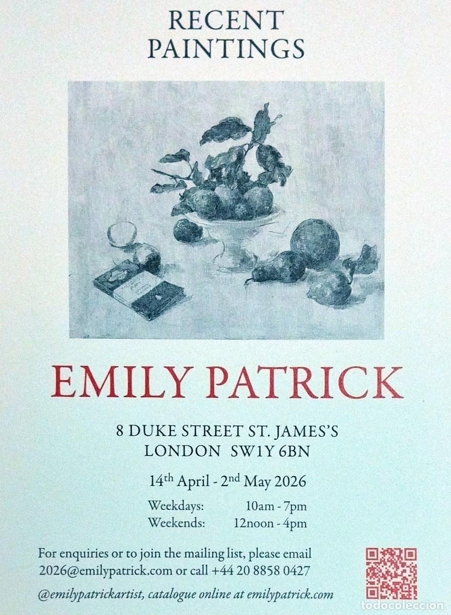 Arte: TARJETA EXPOSICI&Oacute;N EMILY PATRICK: RECENT PAINTINGS, GALLERY EIGHT - LONDON (LONDRES), 2026