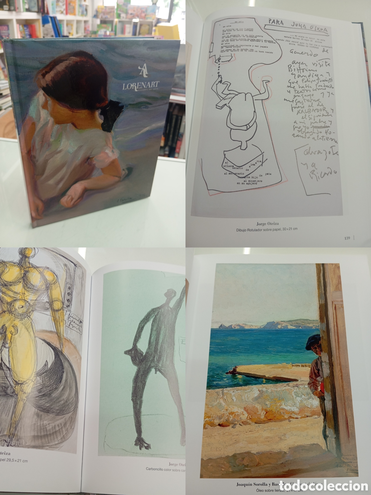 Arte: CATALOGO LORENART CHILLIDA JORGE OTEIZA DIBUJOS, BOCETOS Y COLLAGES CARTONE NUEVO