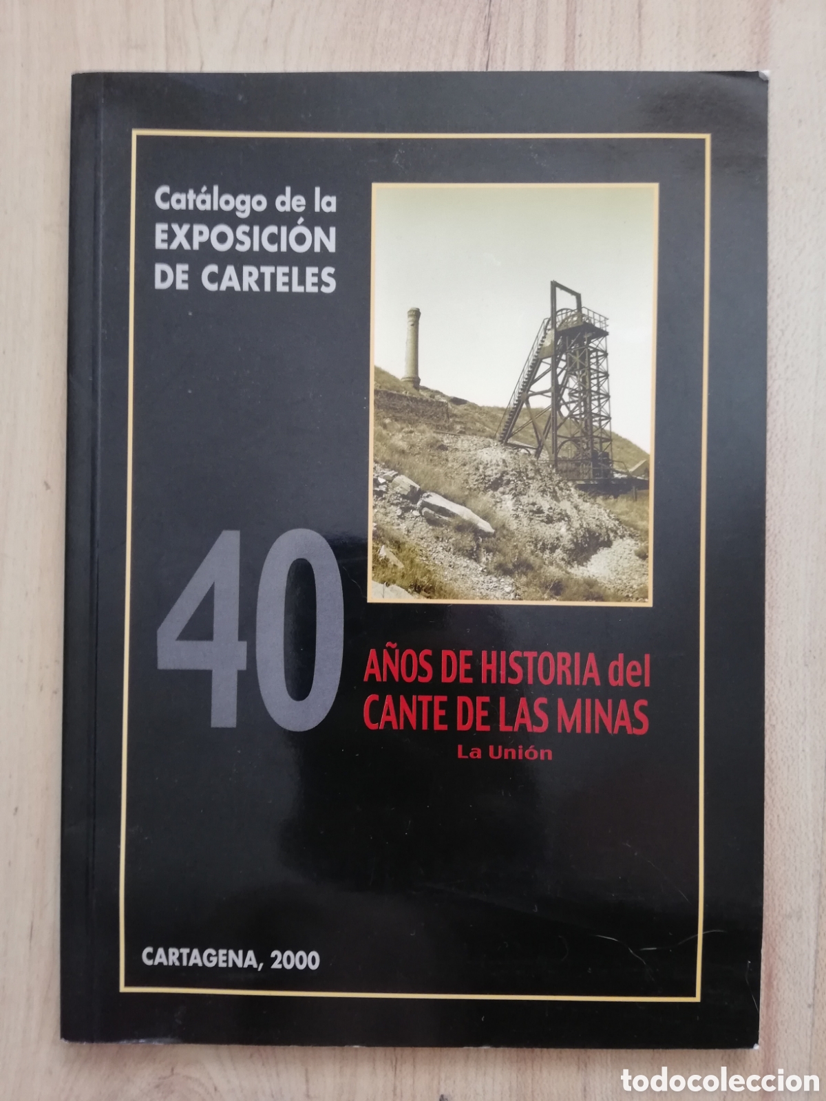 Arte: Cat&aacute;logo de la exposici&oacute;n de carteles de 40 a&ntilde;os historia del cante de las minas. La Uni&oacute;n Cartagena