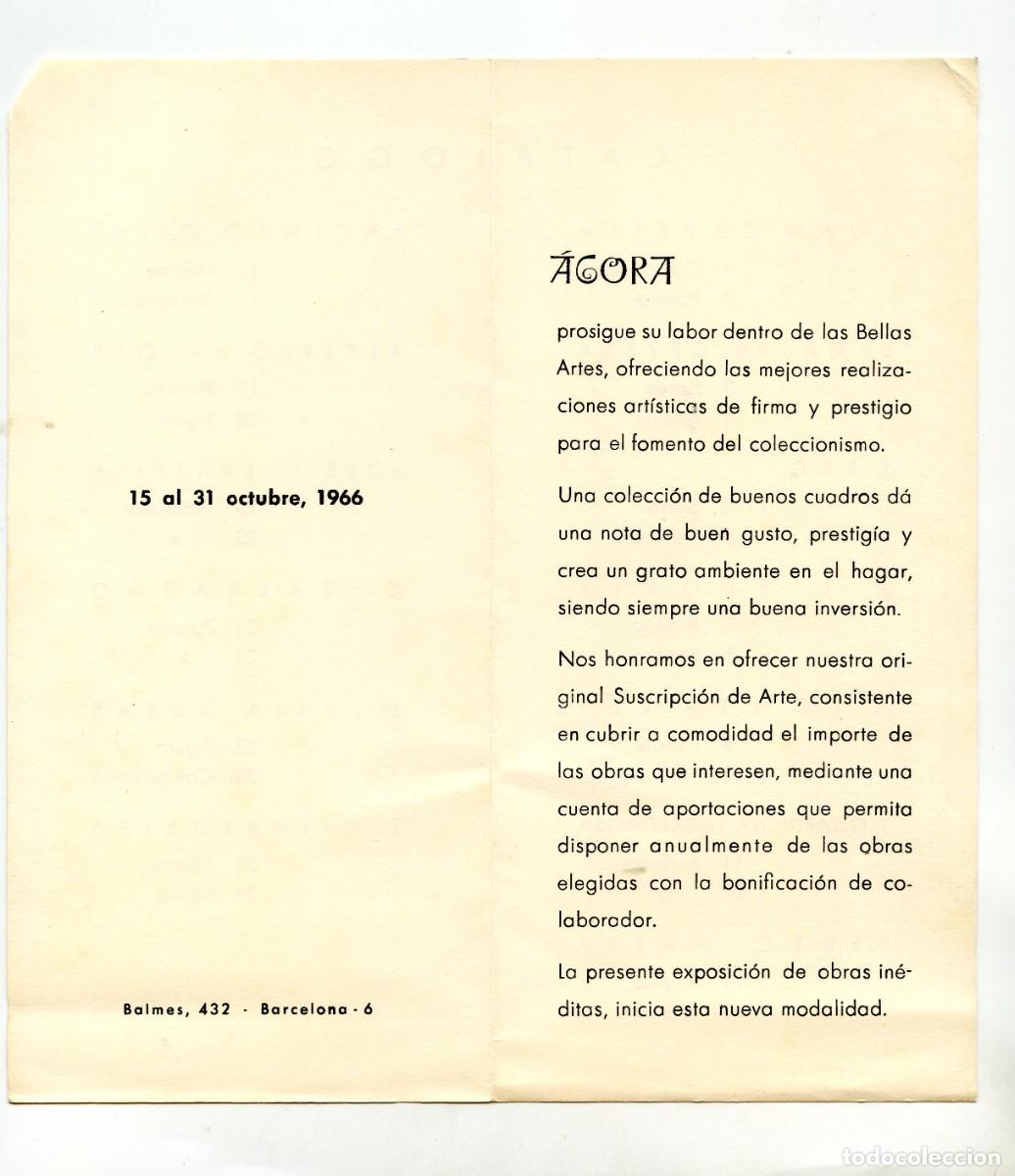 Arte: Cat&agrave;leg Exposici&oacute; col&middot;lectiva &rdquo;Grup &Agrave;gora&rdquo; Sala &Agrave;gora, Barcelona Octubre 1966
