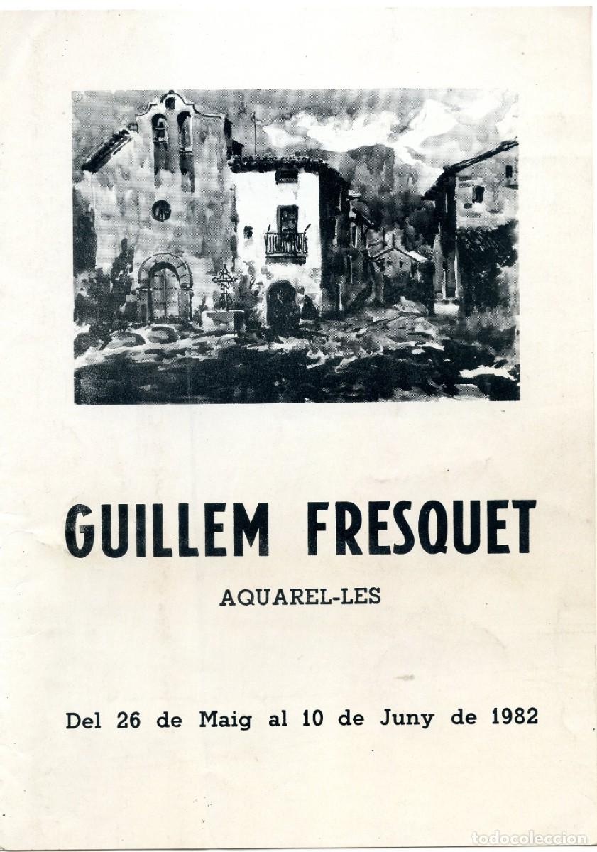 Arte: Cat&agrave;leg d&iacute;ptic exposici&oacute; de Guillem FRESQUET Sala Intel&middot;lecte, Sabadell Maig/Juny de 1982