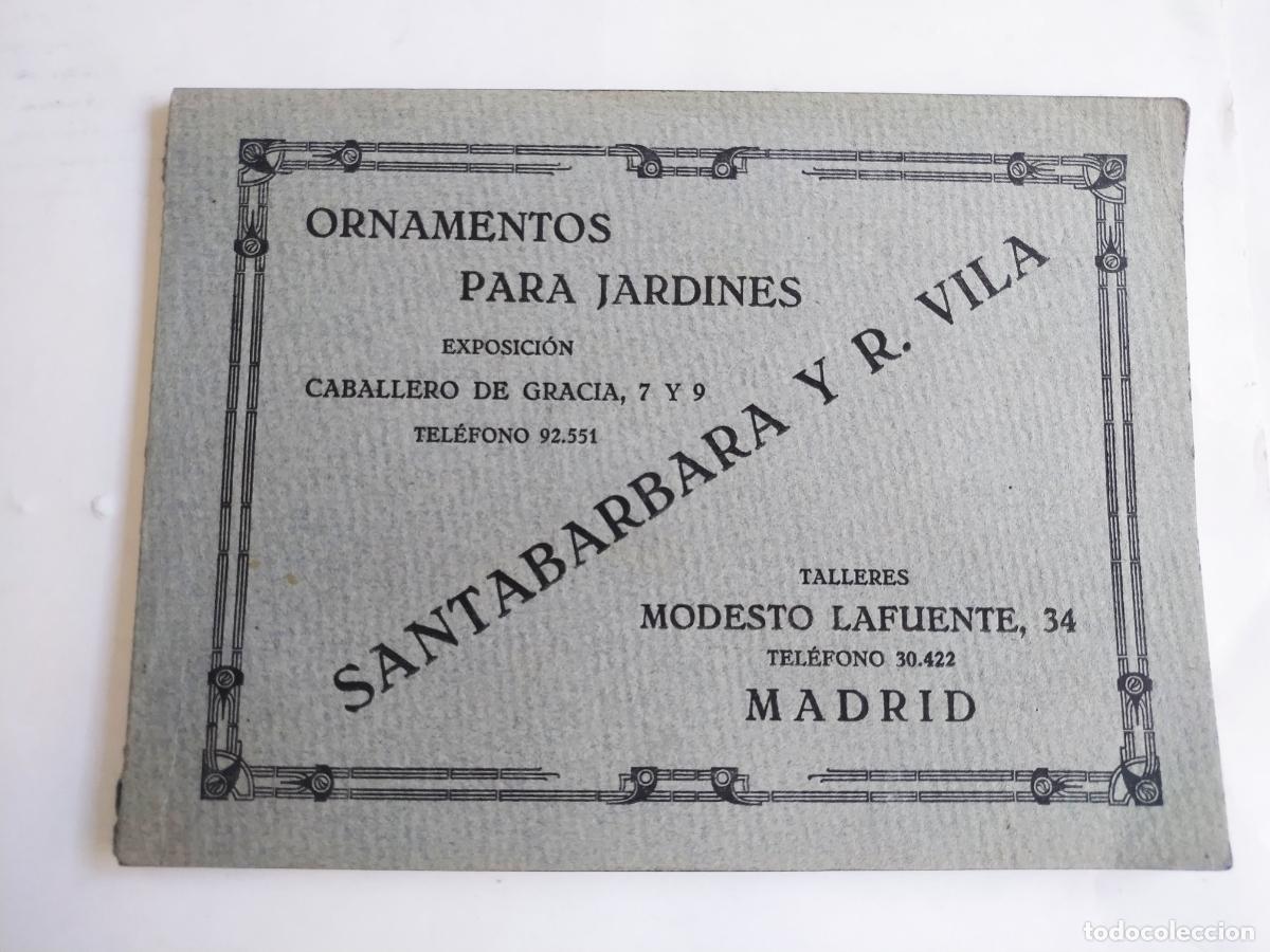 Arte: Cat&aacute;logo Ornamentos Jard&iacute;n Santa B&aacute;rbara y R. Vila Madrid