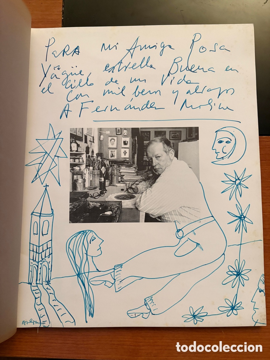 Arte: Antonio Fern&aacute;ndez Molina &ndash; Cat&aacute;logo ORIGINAL 1995 con dedicatoria y dibujos originales