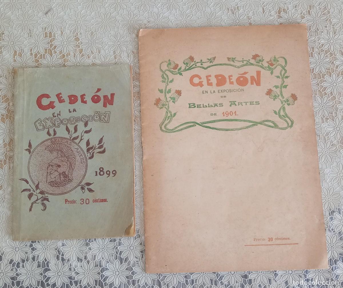 Arte: S&aacute;tira dibujos de la exposici&oacute;n de bellas artes de 1899 y 1901 Gedeon