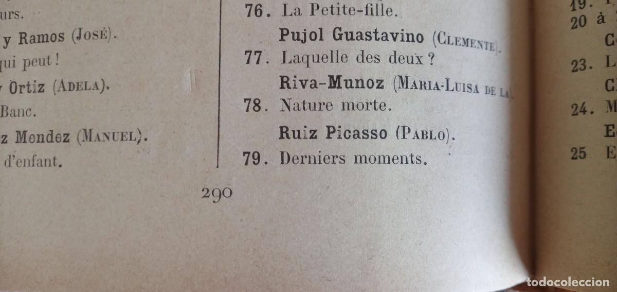 Arte: antiguo catalogo ilustrado de 1900 de la exposici&oacute;n de par&iacute;s con participaci&oacute;n de un joven Picasso