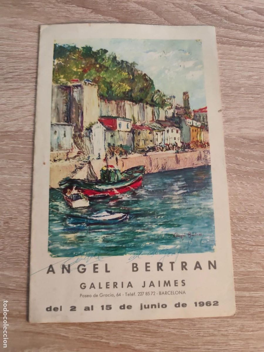 Arte: Cat&aacute;logo arte Angel Bertran firmado