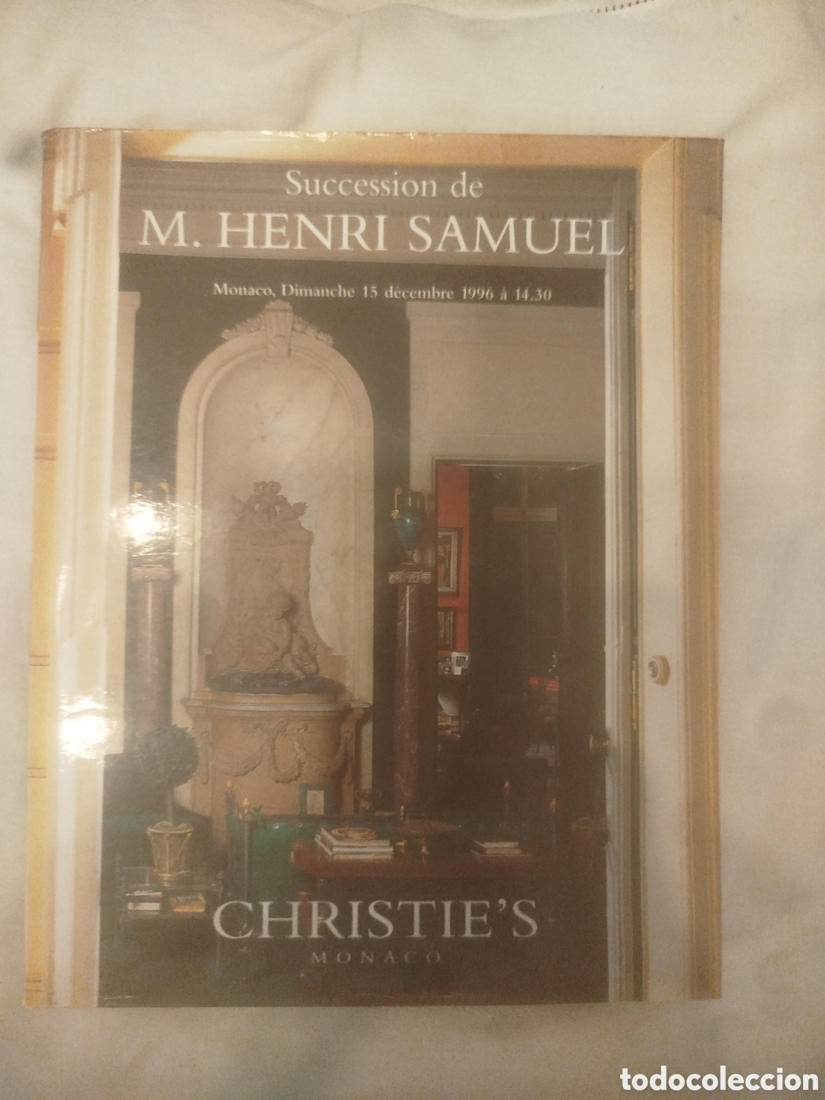 Arte: cat&aacute;logo de subasta &rdquo;Succession de M. Henri Samuel&rdquo; (publicado por Christie's en M&oacute;naco, 1996)