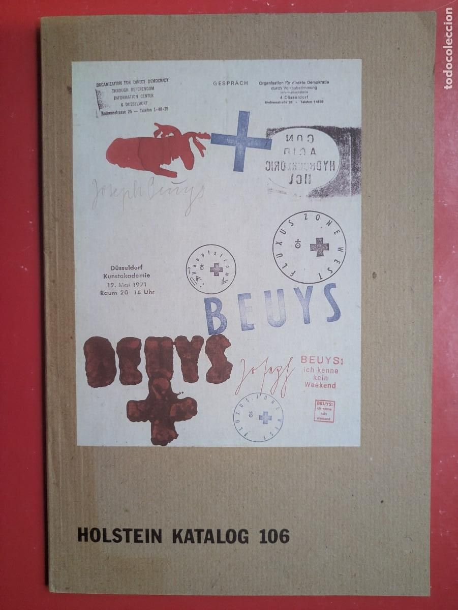Arte: Cat&aacute;logo Holstein Katalog 106. Joseph Beuys - 1986