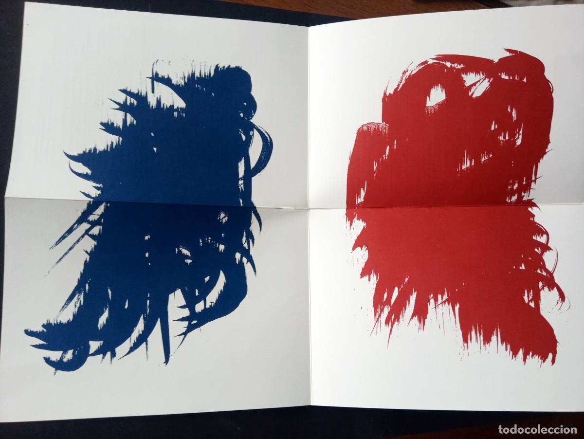 Arte: Hans Hartung. Galer&iacute;a Ren&eacute; M&eacute;tras, Barcelona 1966. Cuadr&iacute;ptico desplegable en cartel
