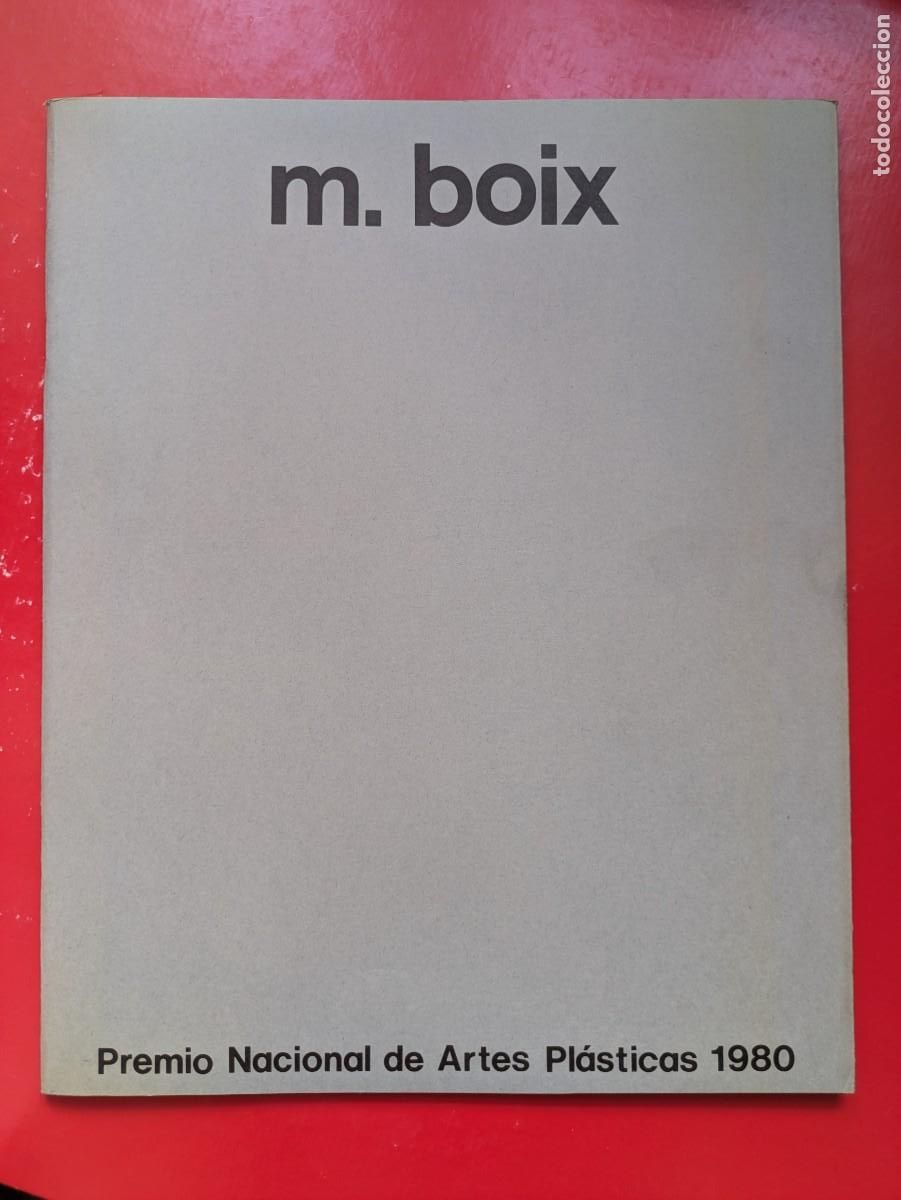 Arte: Cat&aacute;logo M. Boix - Premio Nacional Artes Pl&aacute;sticas 1980