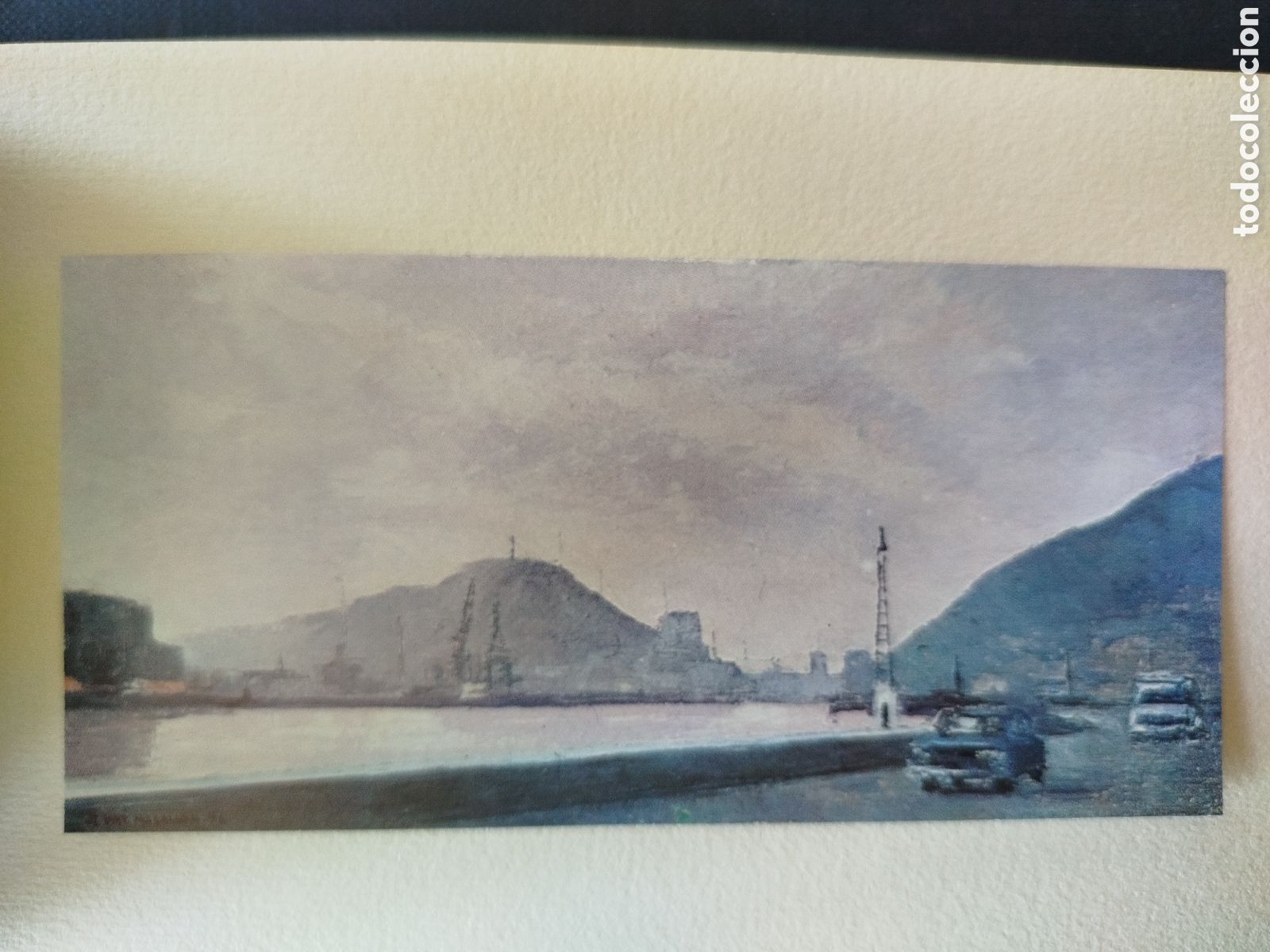 Arte: LA RIA DE BILBAO. OLEOS. SANZ MAGALLON. GALERIA ARTETA 1976. BILBAO