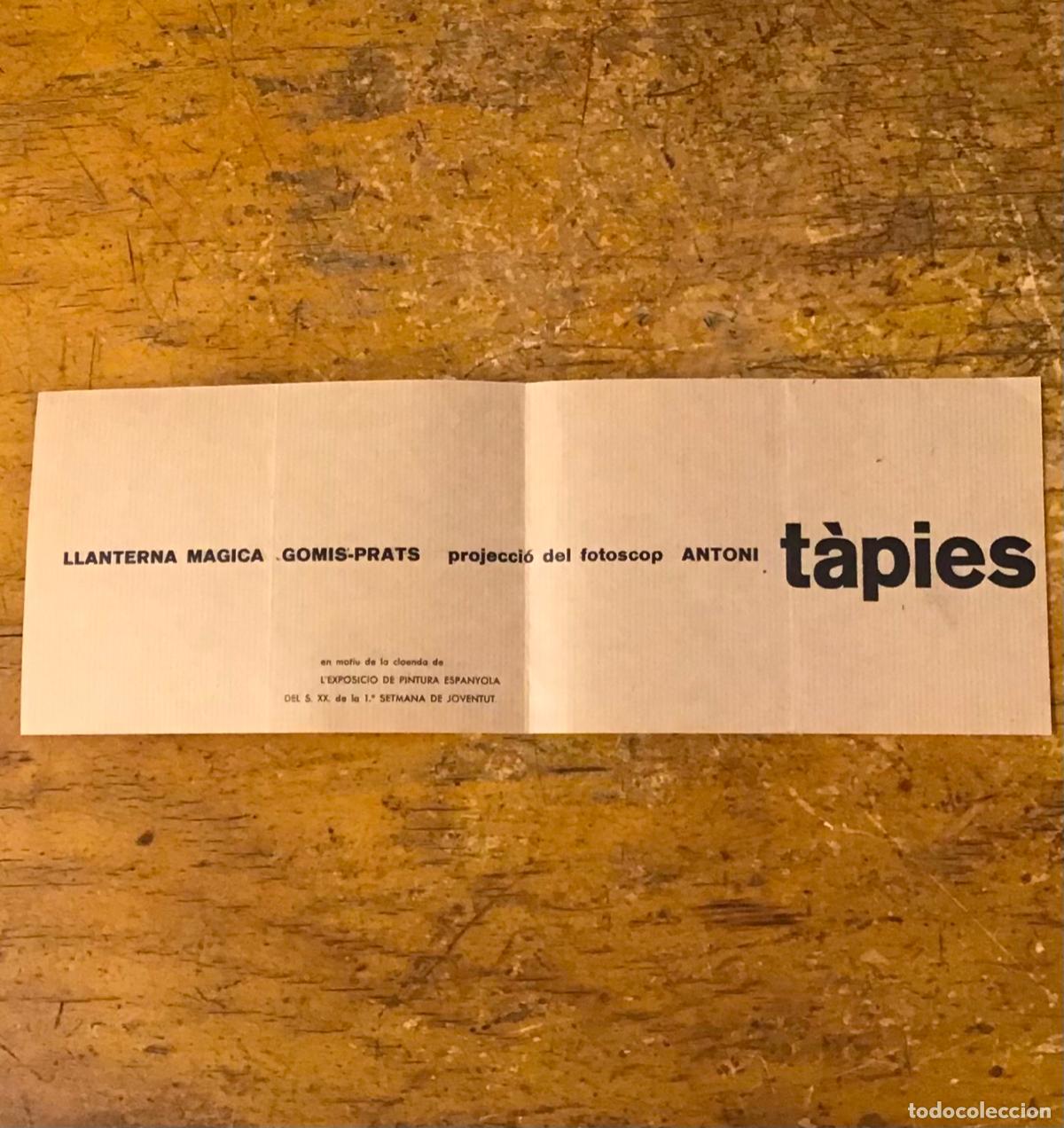 Arte: LLANTERNA M&Aacute;GICA GOMIS-PRATS PROJECCI&Oacute; DEL FOTOSCOP ANTONI T&Agrave;PIES