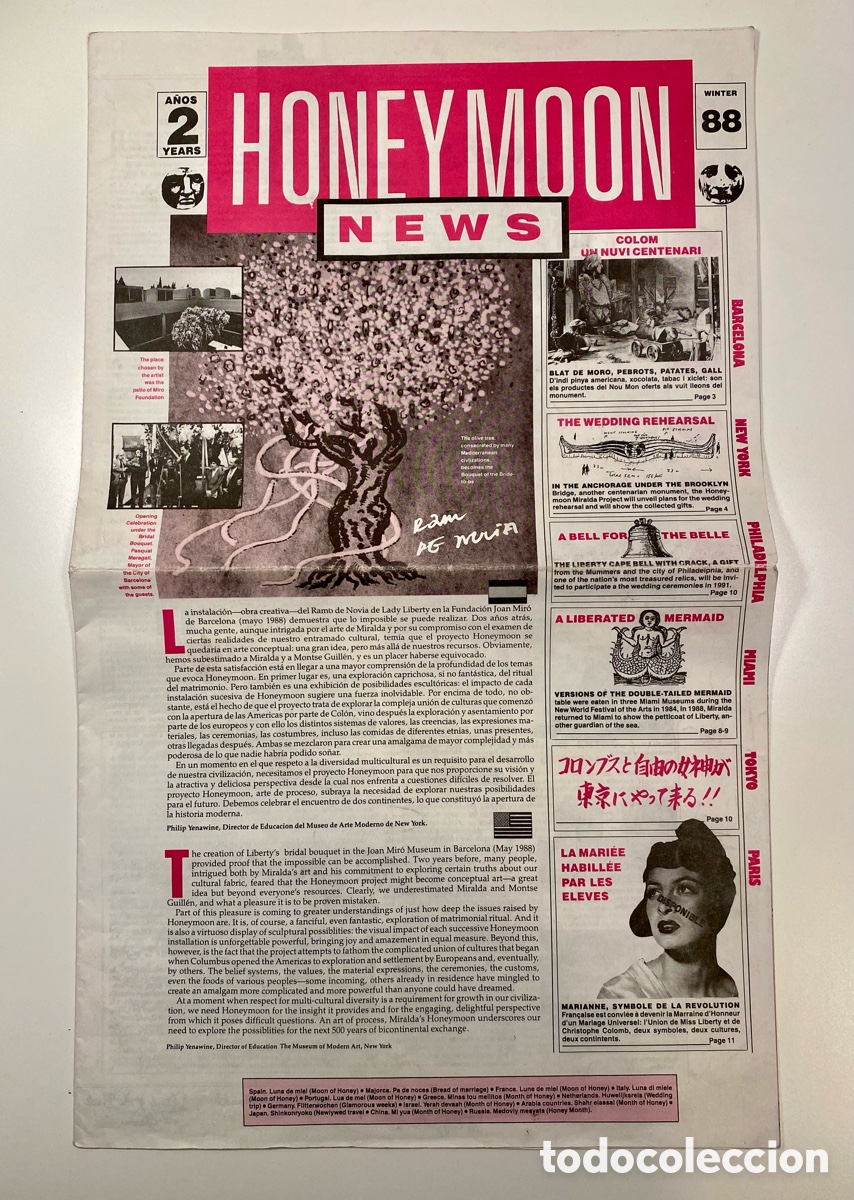 Arte: Miralda Honeymoon News Winter 88