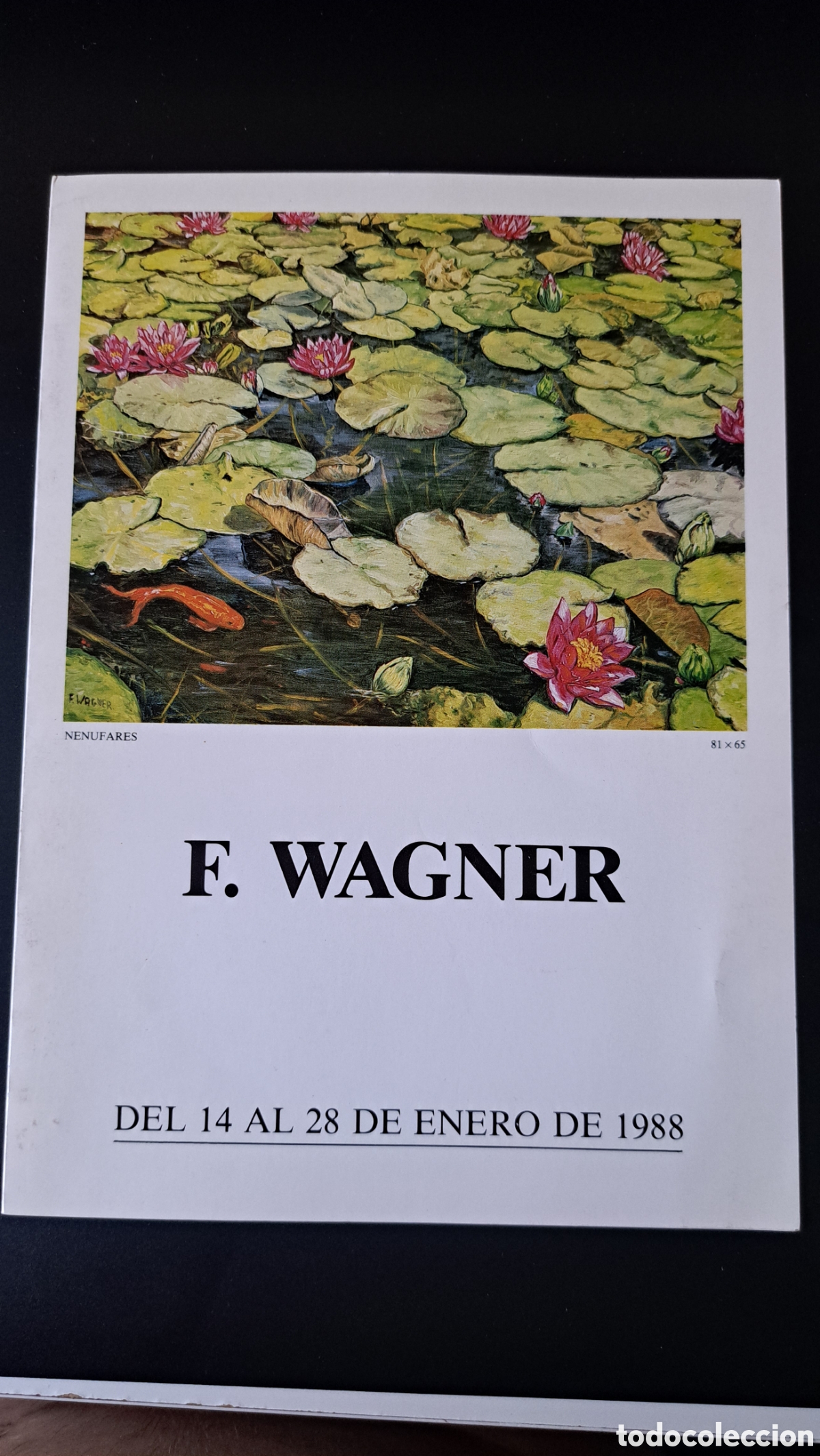 Arte: Cat&aacute;logo D&iacute;ptico F. Wagner - Sala Bertr&aacute;n (Barcelona) 1988