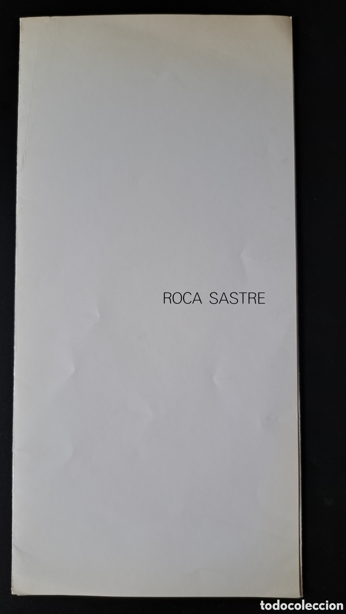 Arte: Cat&aacute;logo Tr&iacute;ptico Josep Roca Sastre - Sala Vayreda 1984
