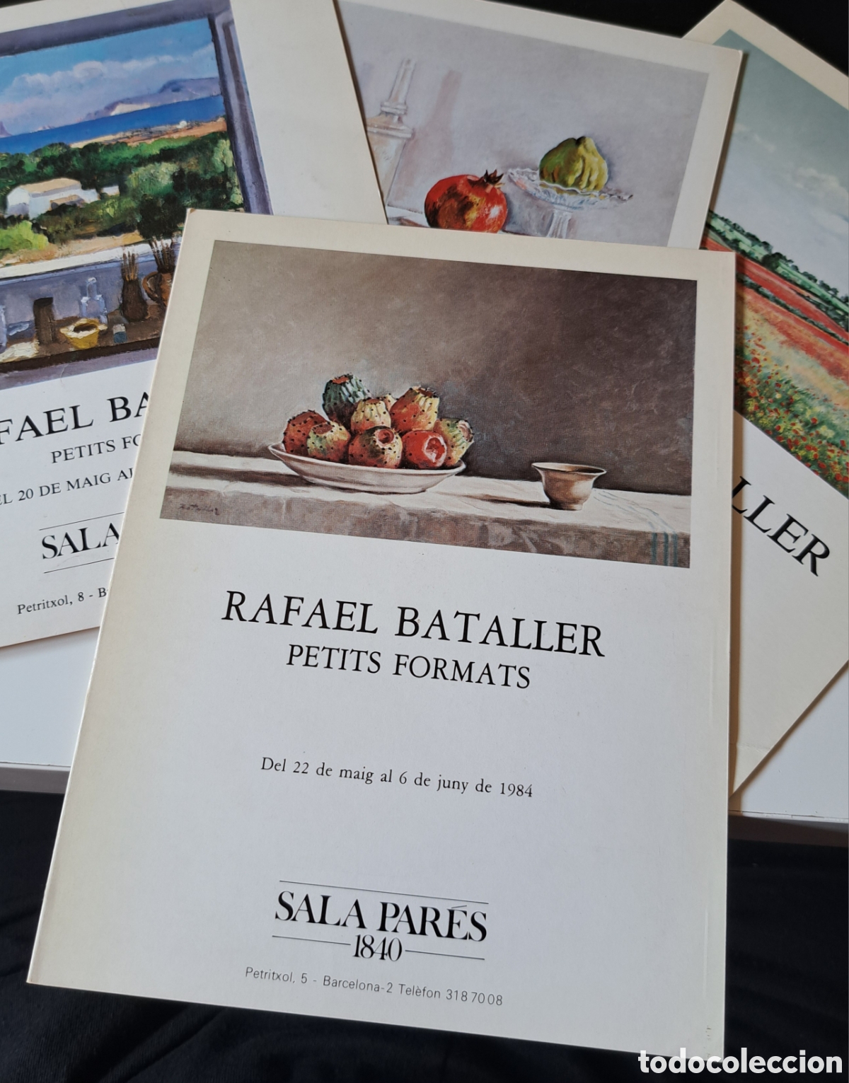 Arte: 4 cat&aacute;logos de Rafael Bataller - Sala Par&eacute;s 1981, 1983, 1984 y 1985