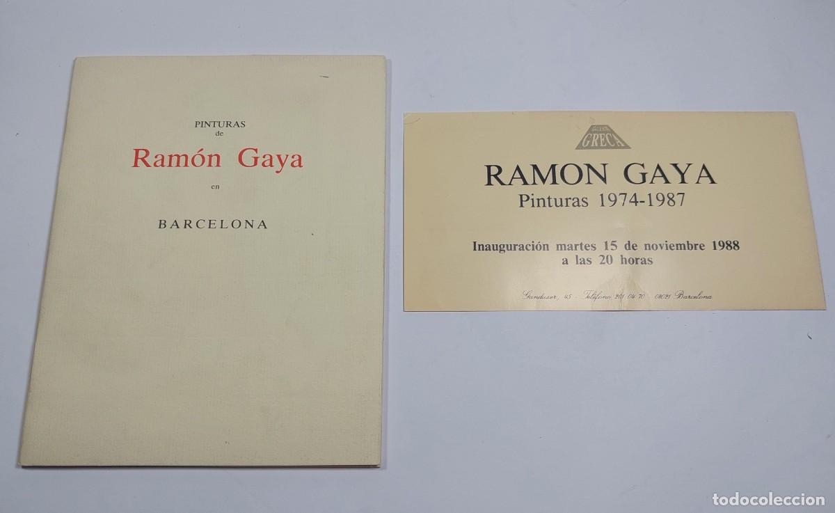 Arte: Pinturas de Ram&oacute;n Gaya en Barcelona - Galer&iacute;a Greca 1988.