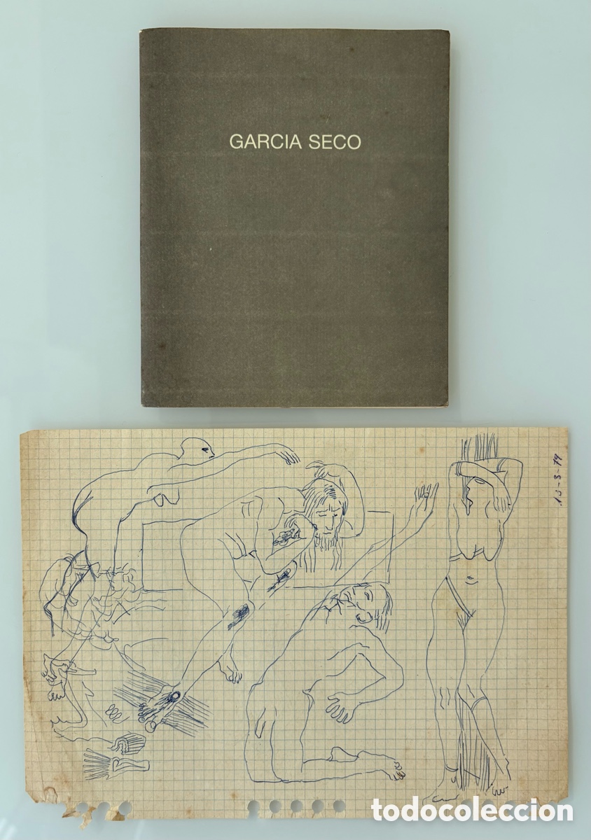 Arte: Dibujo original a doble cara (1979) Manuel &Aacute;ngel Garc&iacute;a Seco y Cat&aacute;logo en GALER&Iacute;A DE ARTE SIBONEY