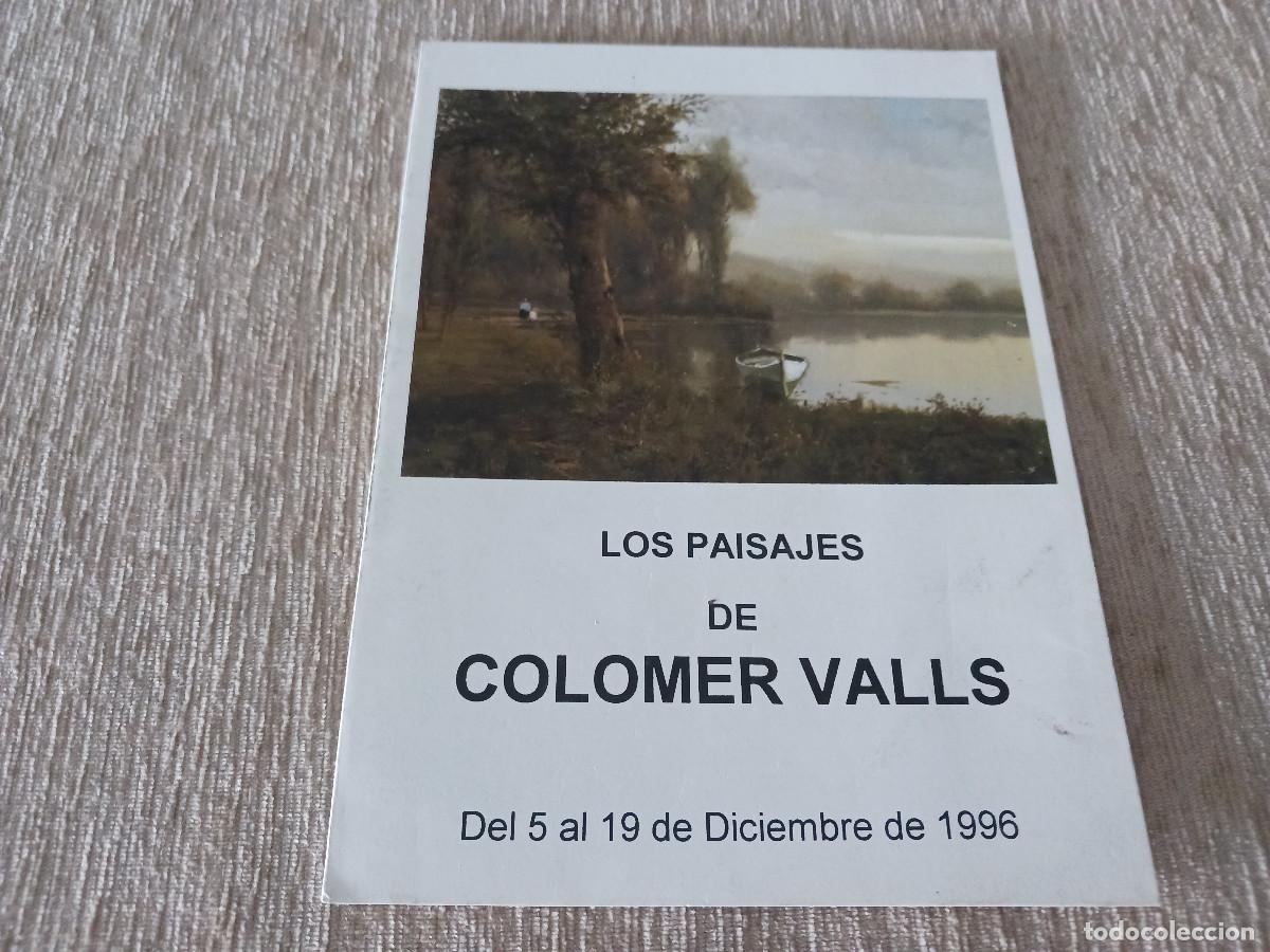Arte: diptico, exposicion de los paisajes de colomer valls, galeria mayte mu&ntilde;oz, barcelona 1996