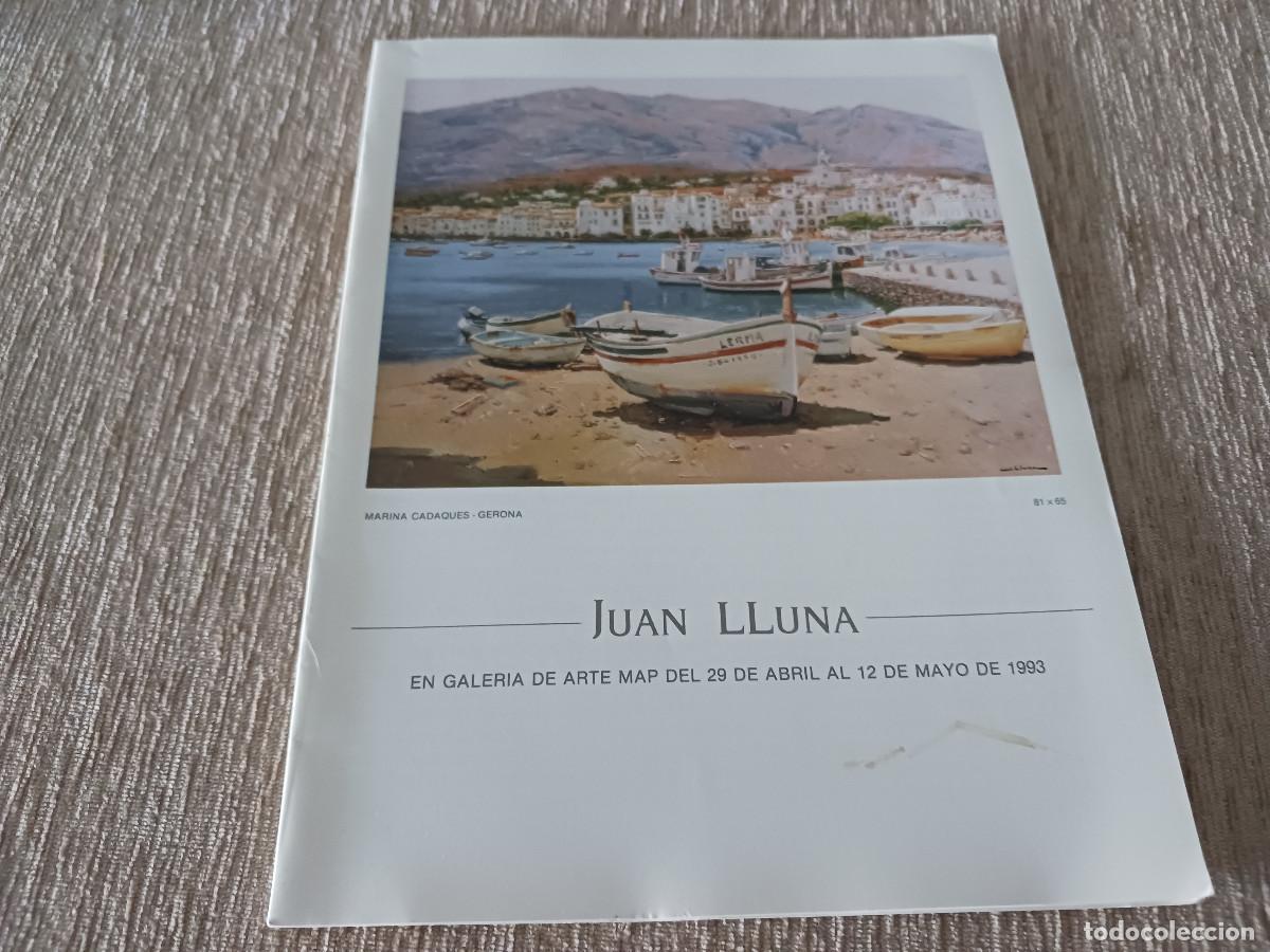 Arte: catalogo exposicion de juan lluna, galeria MAP, barcelona 1993