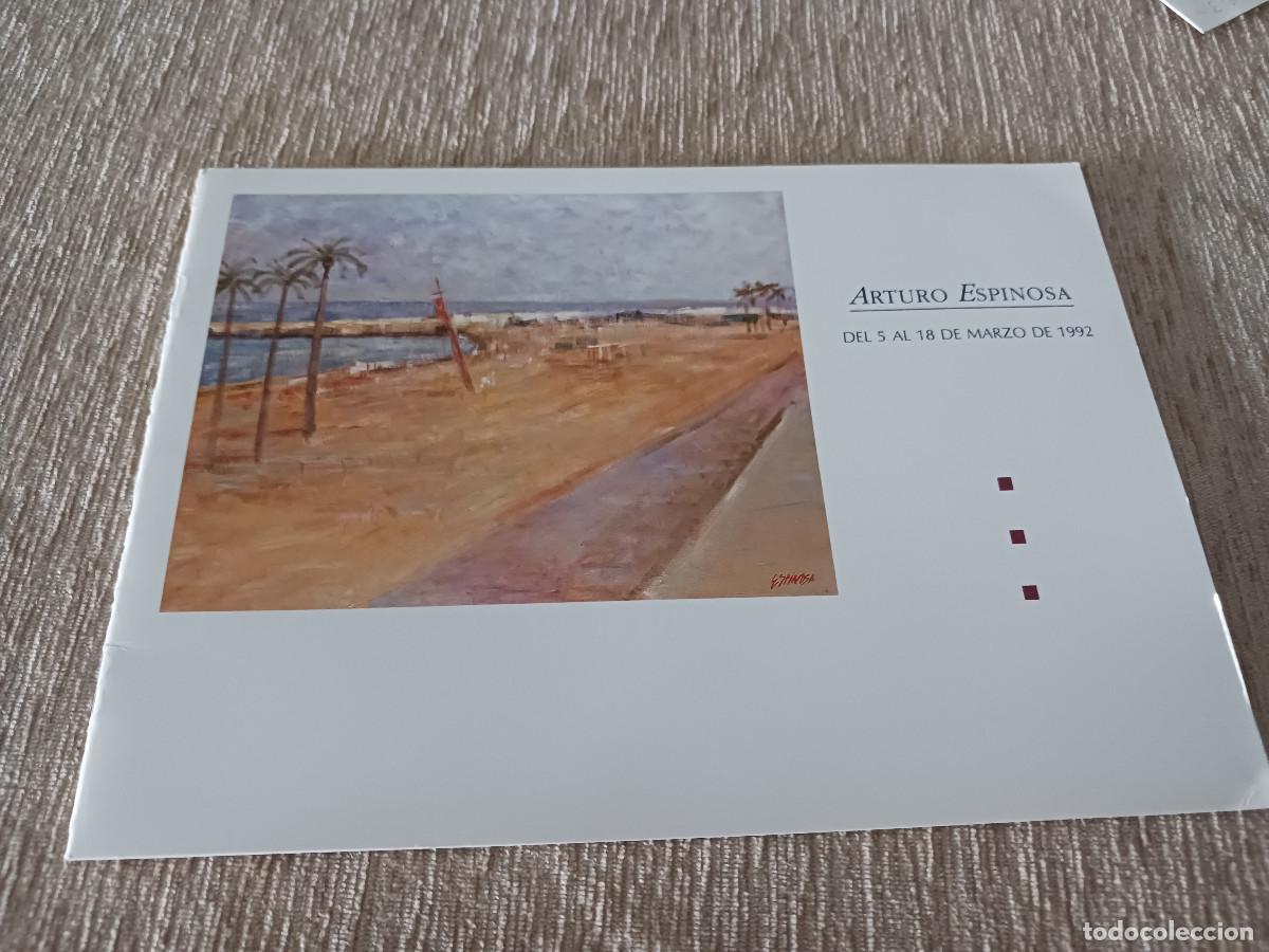 Arte: exposicion de arturo espinosa, galeria MAR, grup escola, barcelona 1992
