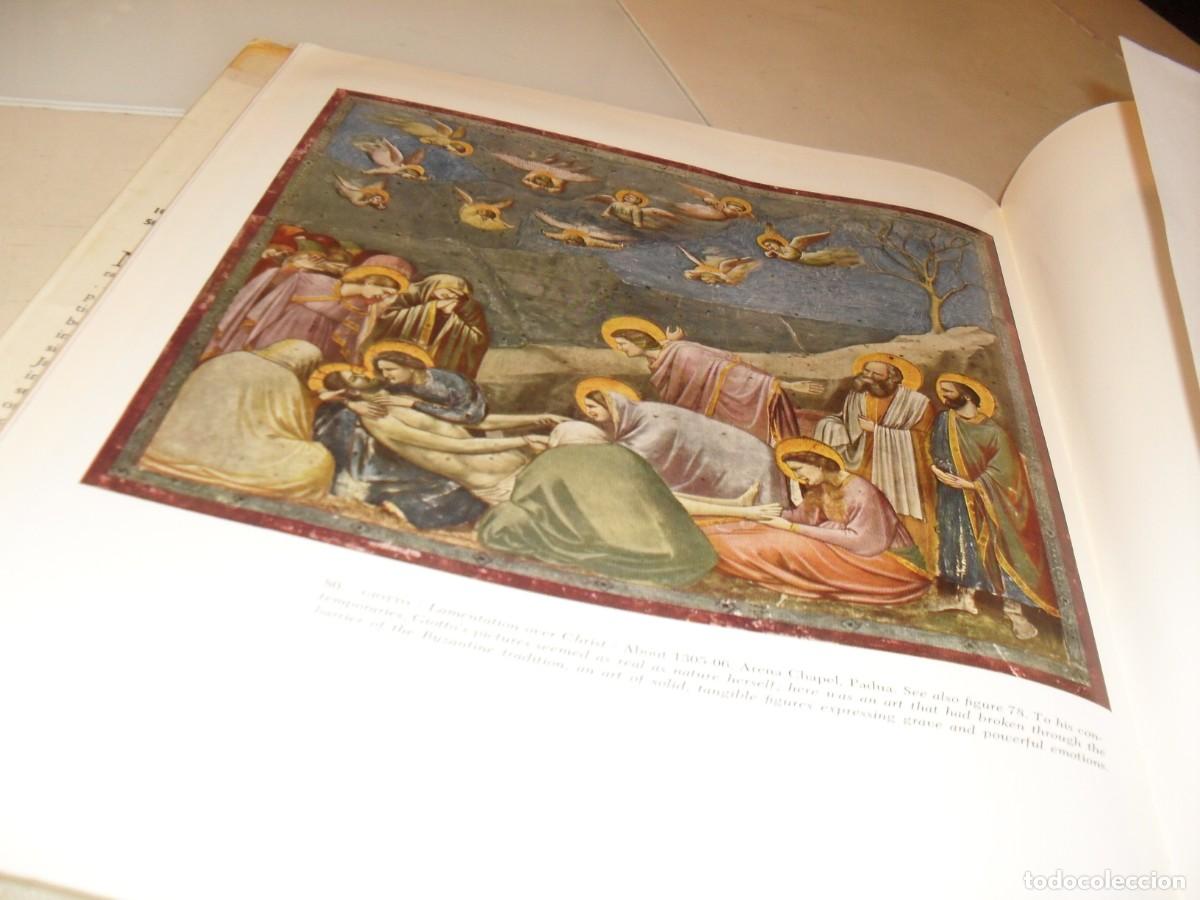 Arte: BELLA LAMINA:LAMENTACIONES SOBRE CRISTO,1305-06,DEL LIBRO PICTURE HISTORY OF PAINTING,1963