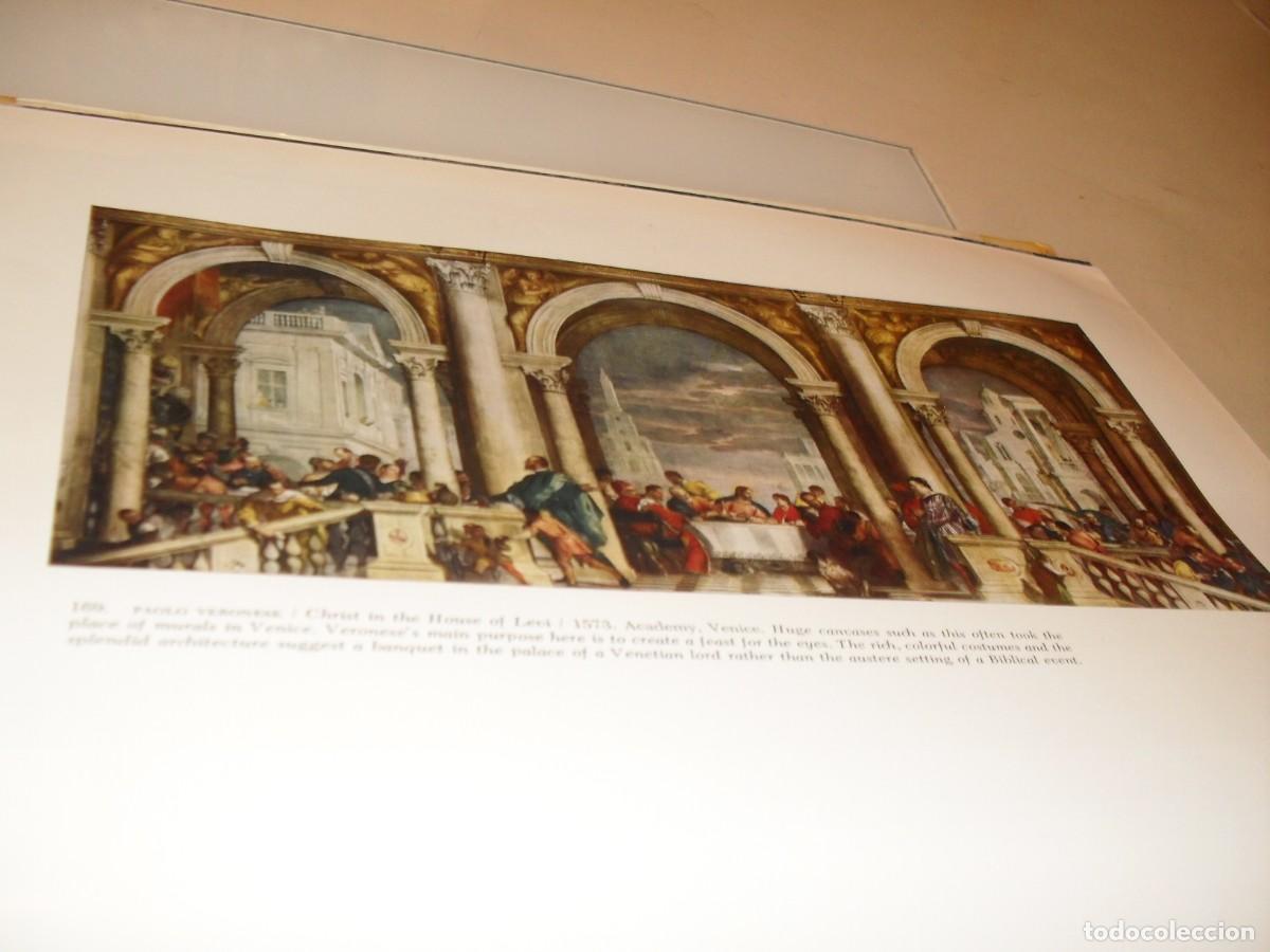 Arte: BELLA LAMINA:CRISTO EN LA CASA DE LEVI,DE PAOLO VERONESE,DEL LIBRO PICTURE HISTORY OF PAINTING,1963