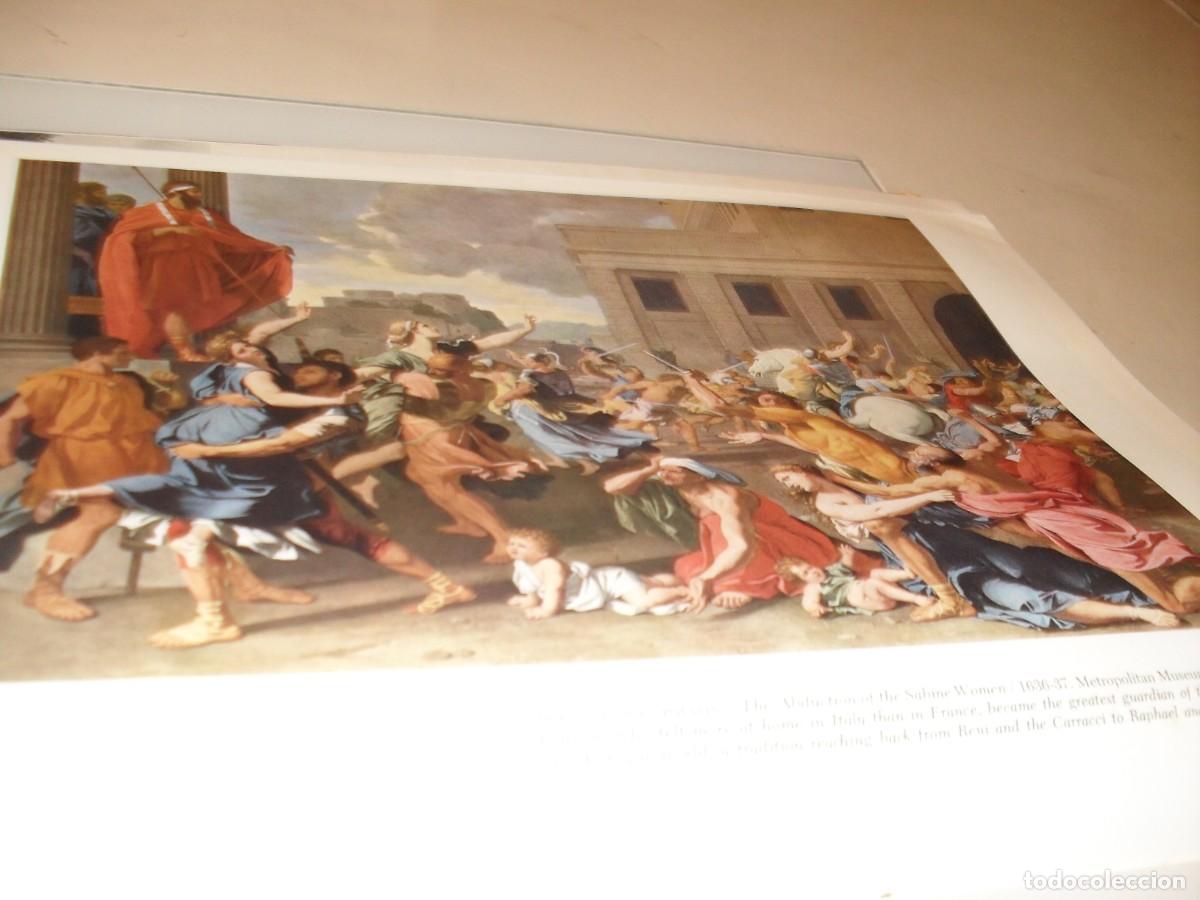 Arte: BELLA LAMINA:THE ABDUCCTION OF THE SABINE WOMAN,DE POUSIN,DEL LIBRO PICTURE HISTORY OF PAINTING,1963
