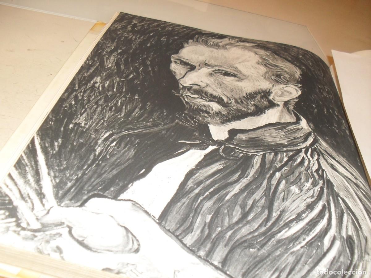 Arte: BELLA LAMINA:AUTORRETRATO DE VAN GOGH,1889,DEL LIBRO PICTURE HISTORY OF PAINTING,1963