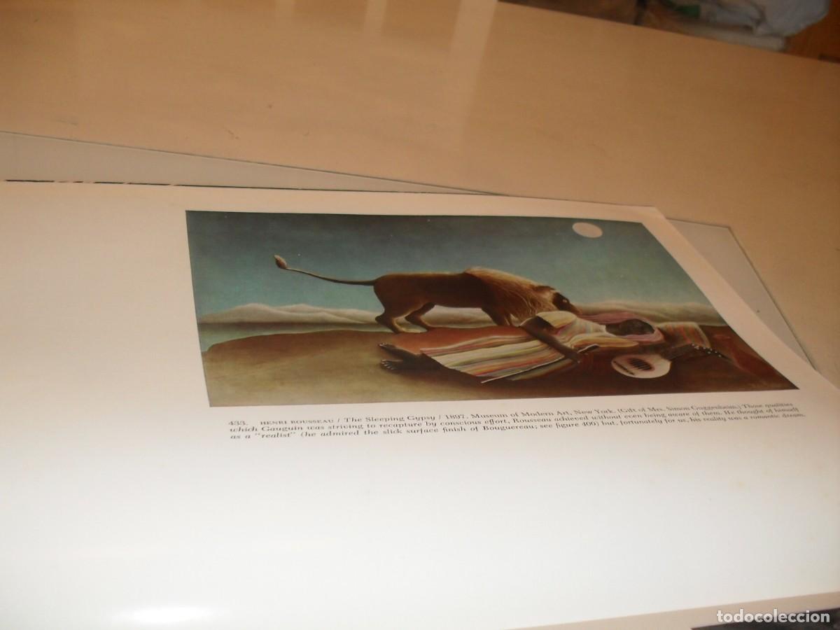 Arte: BELLA LAMINA:THE SLEEPING GYPPSI,DE HENRI ROSEAU,1897,DEL LIBRO PICTURE HISTORY OF PAINTING,1963