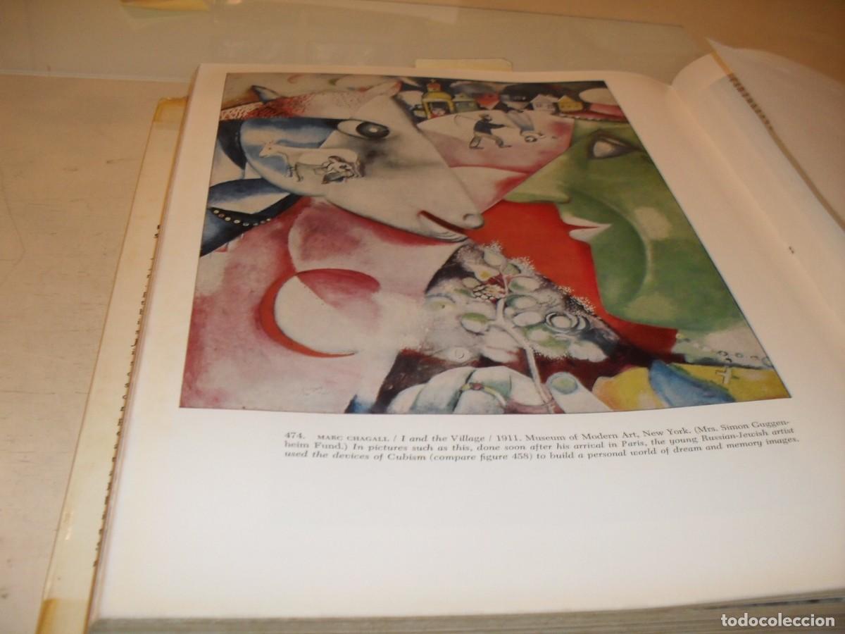 Arte: BELLA A:I AND THE VILLAGE,DE CHAGALL,1911,DEL LIBRO PICTURE HISTORY OF PAINTING,1963