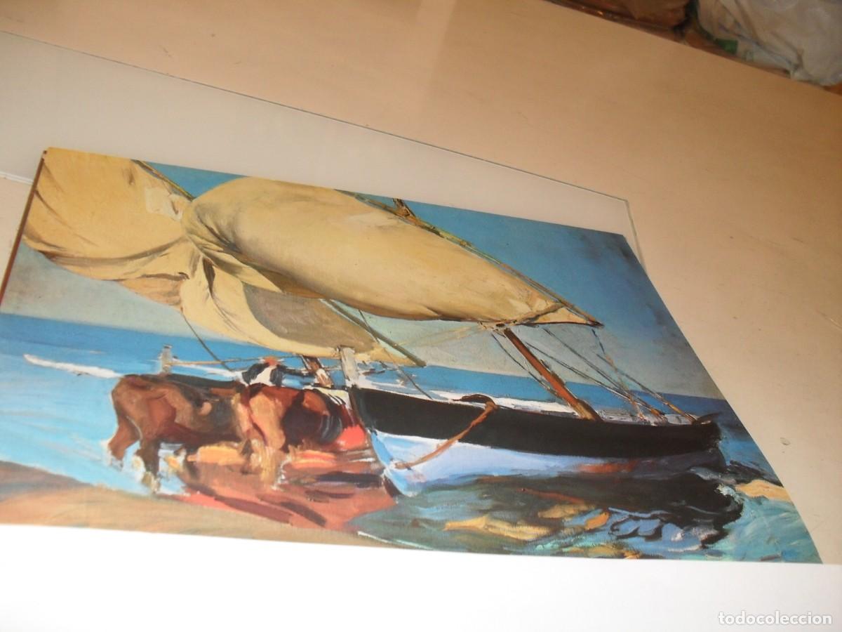 Arte: (REPRODUCCION)BELLISIMA LAMINA DOBLE,LAS VELAS/PESCADORA VALENCIANA.1916.SARPE,1979