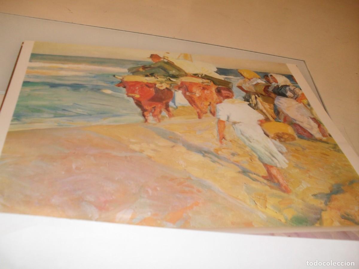 Arte: (REPRODUCCION)BELLISIMA LAMINA DOBLE,SALIENDO DEL BA&Ntilde;O,SACANDO LA BARCA,DE SOROLLA.1916.SARPE,1979