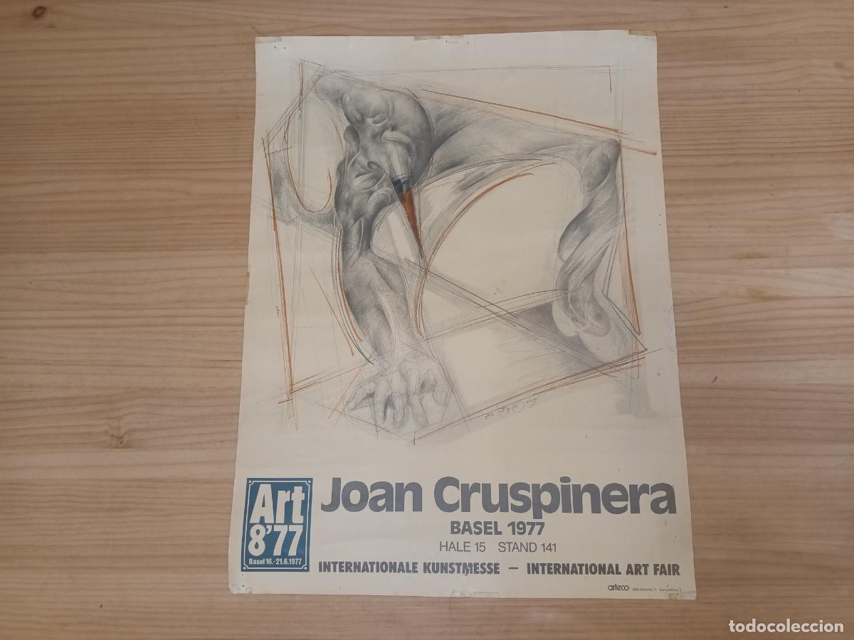 Arte: ARTE CARTEL JOAN CRUSPINERA BASEL 8'77. ARTECO 1977. INTERNATIONALE KUNSTMESSE. FAIR