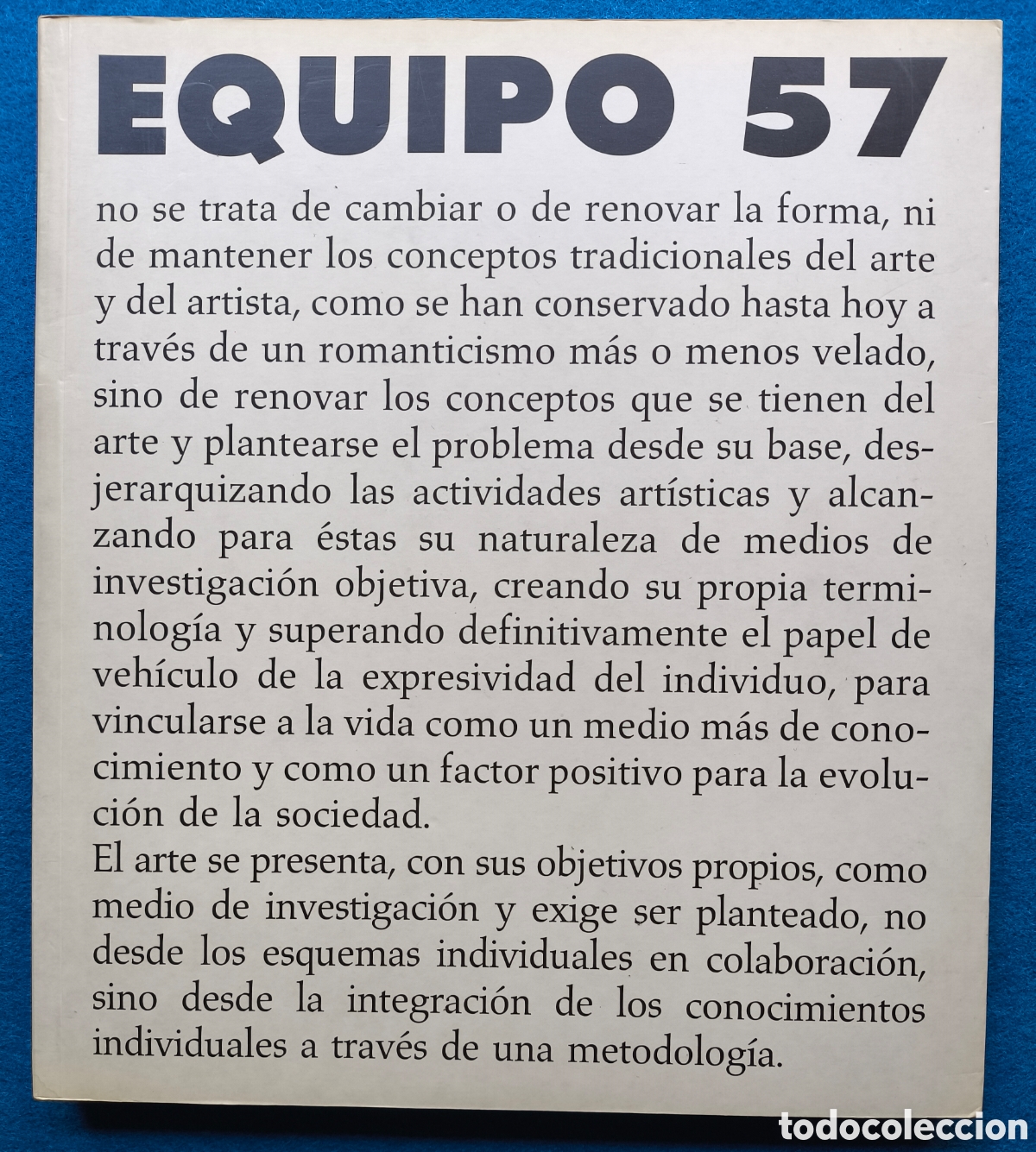 Arte: EQUIPO 57 ARTE CONTEMPOR&Aacute;NEO CAT&Aacute;LOGO