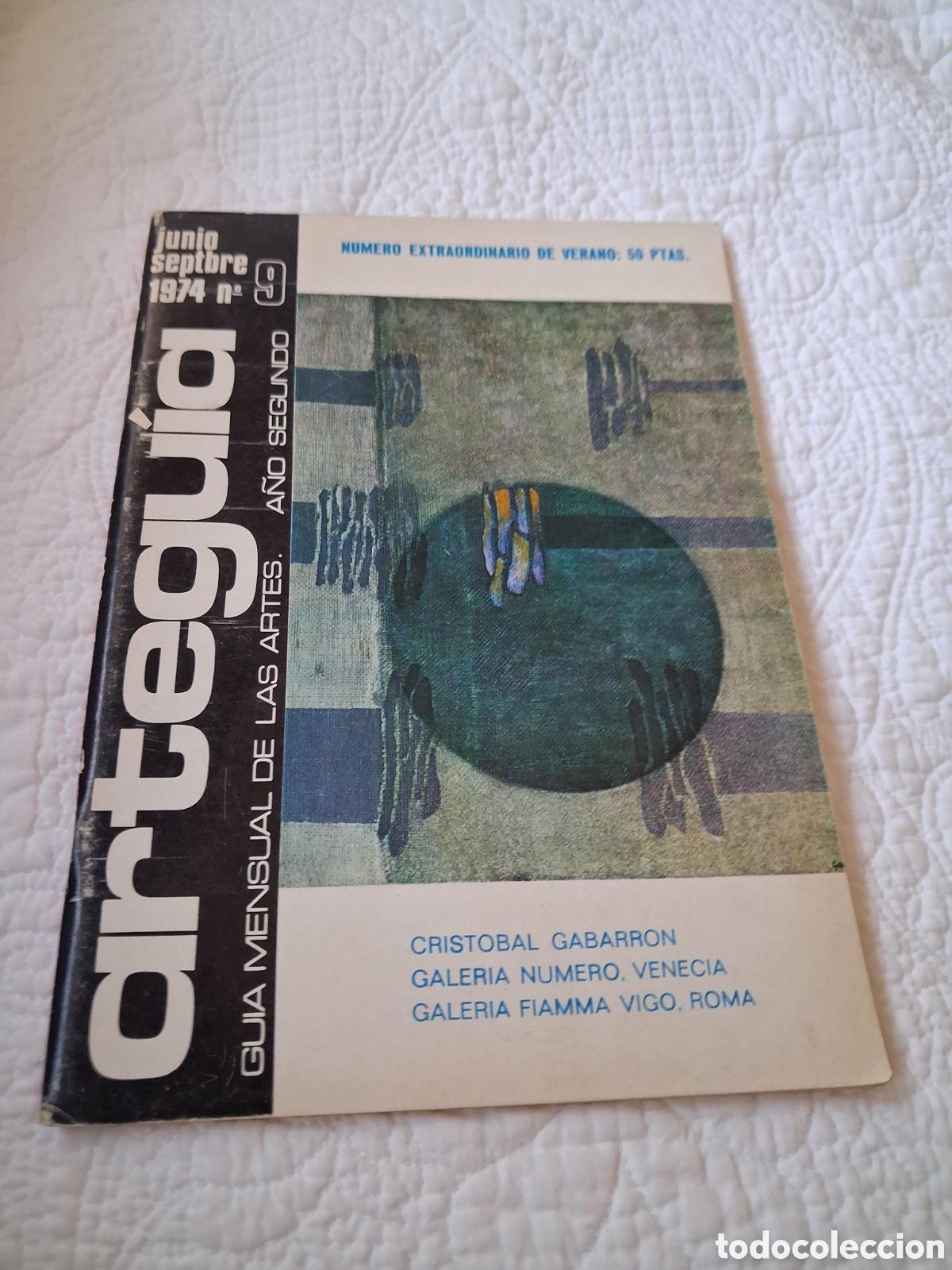 Arte: ARTEGUIA N&deg;9 JUNIO/SEPTBRE 1974.