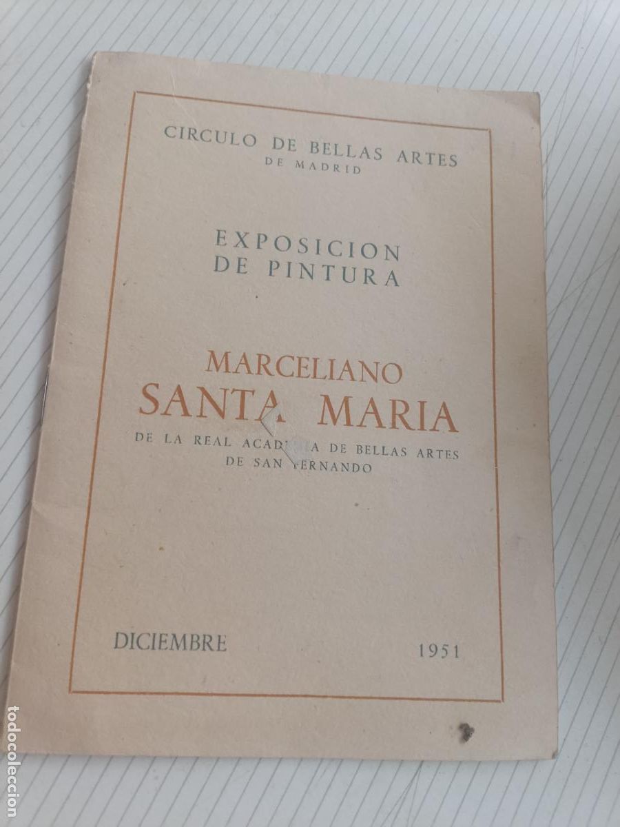 Arte: Exposici&oacute;n de pintura Marceliano Santa Mar&iacute;a, 1951
