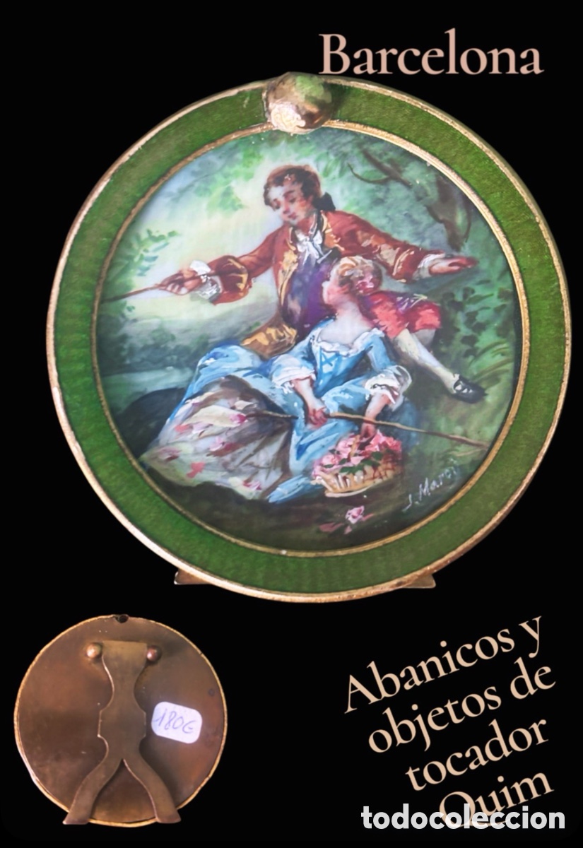 Arte: MINIATURA EN MARFIL Y ESMALTE GUILLOCH&Eacute; - FIRMADA C. 1900