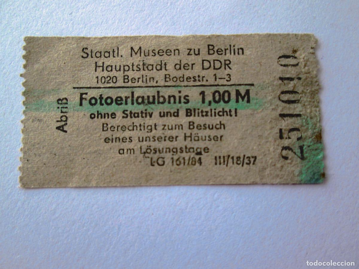 Arte: TIQUET MUSEO DE BERLIN