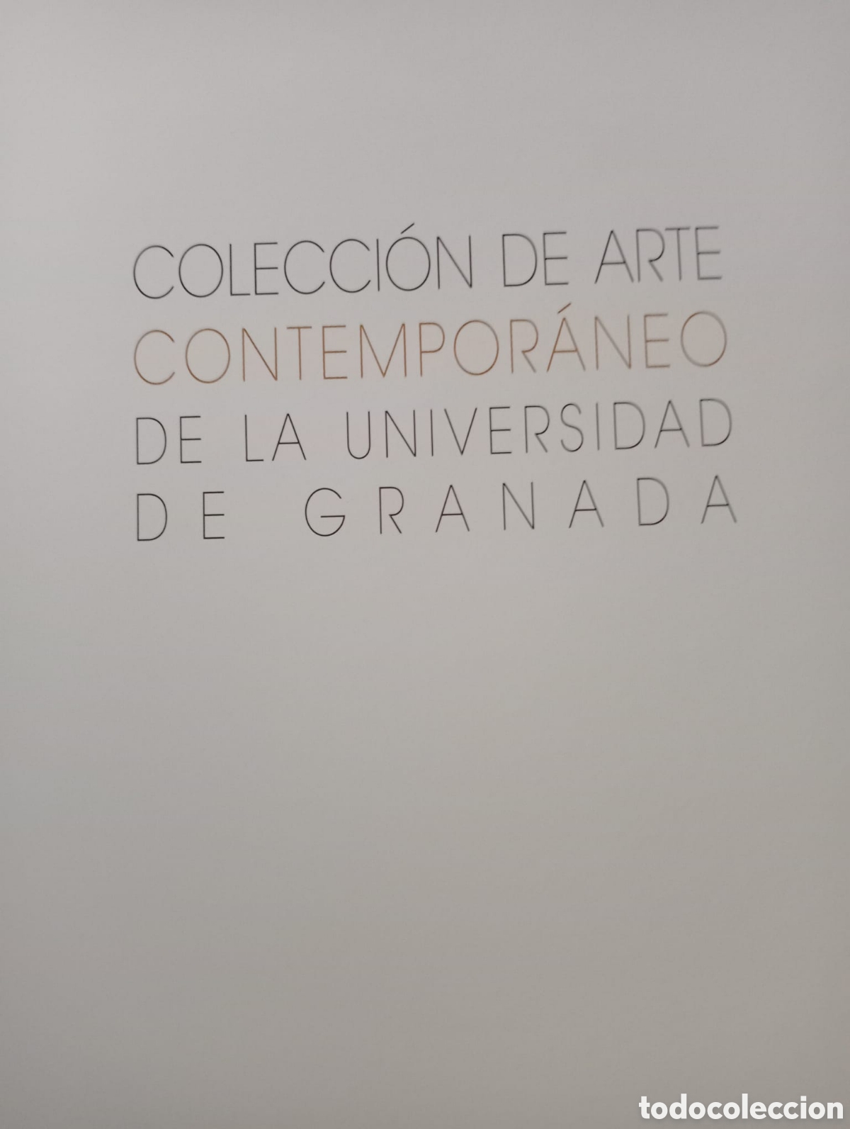 Arte: Colecci&oacute;n de Arte Contempor&aacute;neo de la Universidad de Granada. Cat&aacute;logo