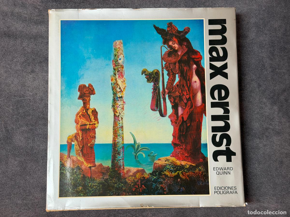 Arte: Max Ernst , libro con litograf&iacute;a original del a&ntilde;o 1977 , Poligrafa , Edward Quinn
