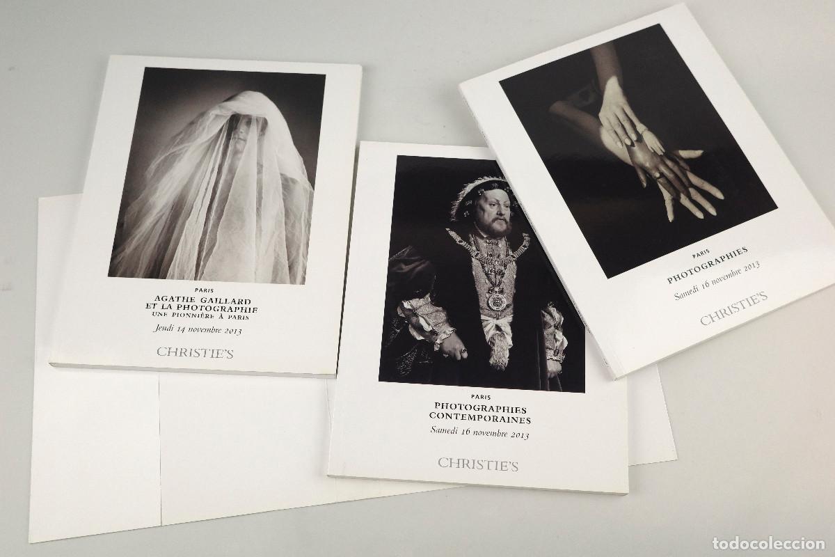 Arte: SET 3 cat&aacute;logos CHRISTIES PARIS, PHOTOGRAPHIES, NOVEMBRE 2013.