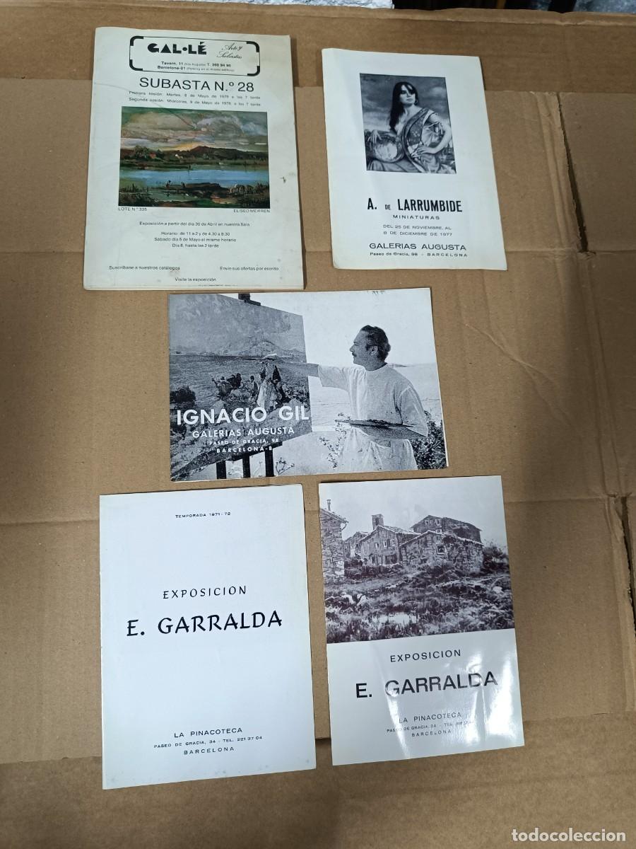 Arte: LOTE 5 ANTIGUOS CATALOGOS, EXPOSICION ARTE PINTURA SUBASTA, GARRALDA GIL LARRUMBIDE, BARCELONA -P29