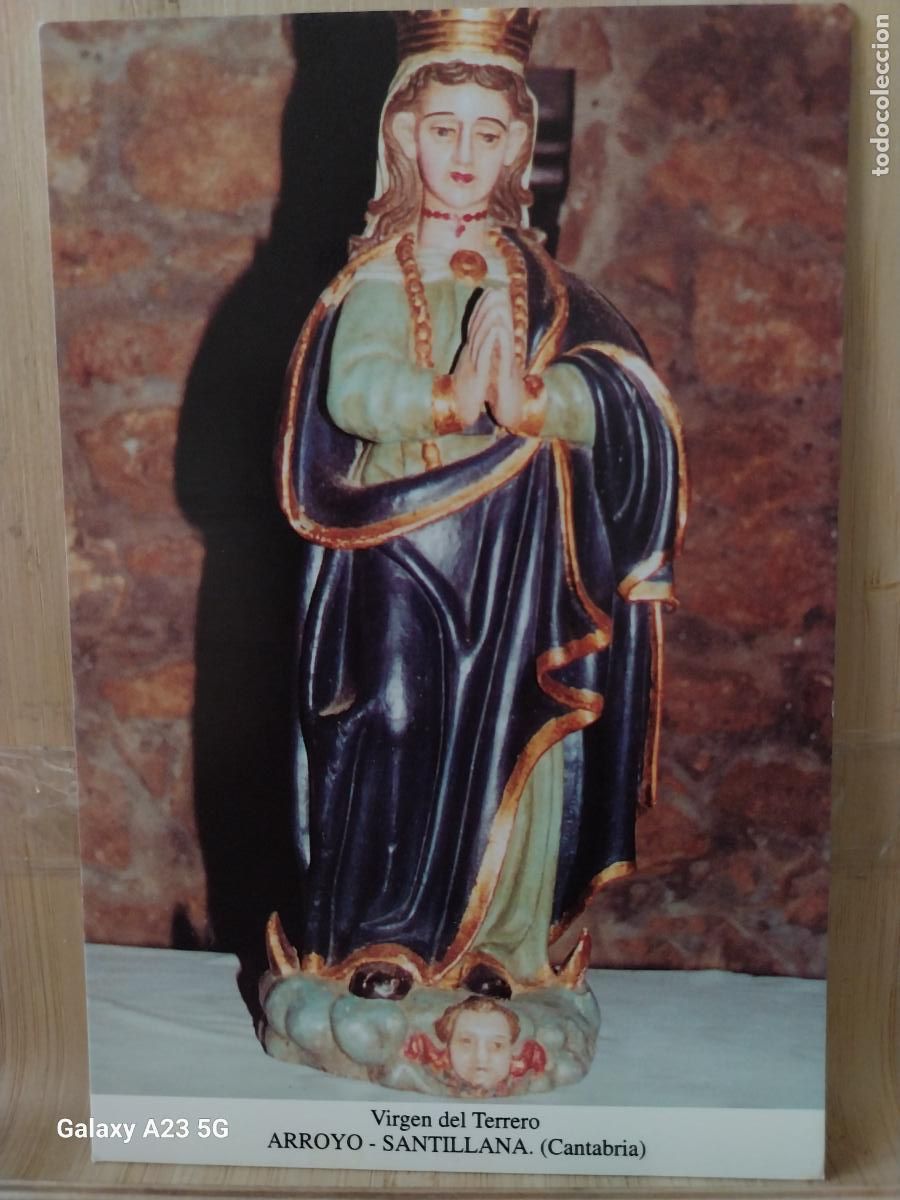 Arte: ARROYO SANTILLANA VIRGEN NTRA SRA DEL TERRERO CANTABRIA TARJETA DORSO BLANCO TAMA&Ntilde;O POSTAL