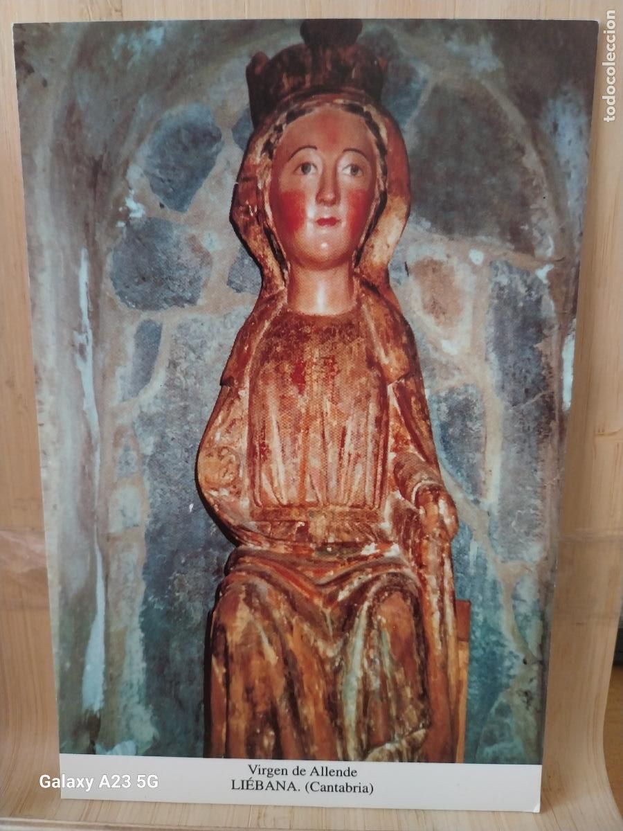 Arte: LIEBANA VIRGEN NTRA SRA DE ALLENDE CANTABRIA -. TARJETA DORSO BLANCO TAMA&Ntilde;O POSTAL