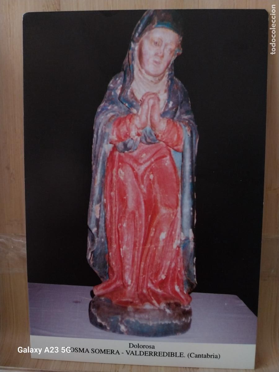 Arte: LOSMA SOMERA VALDERREDIBLE VIRGEN NTRA SRA DOLOROSA CANTABRIA TARJETA DORSO BLANCO TAMA&Ntilde;O POSTAL