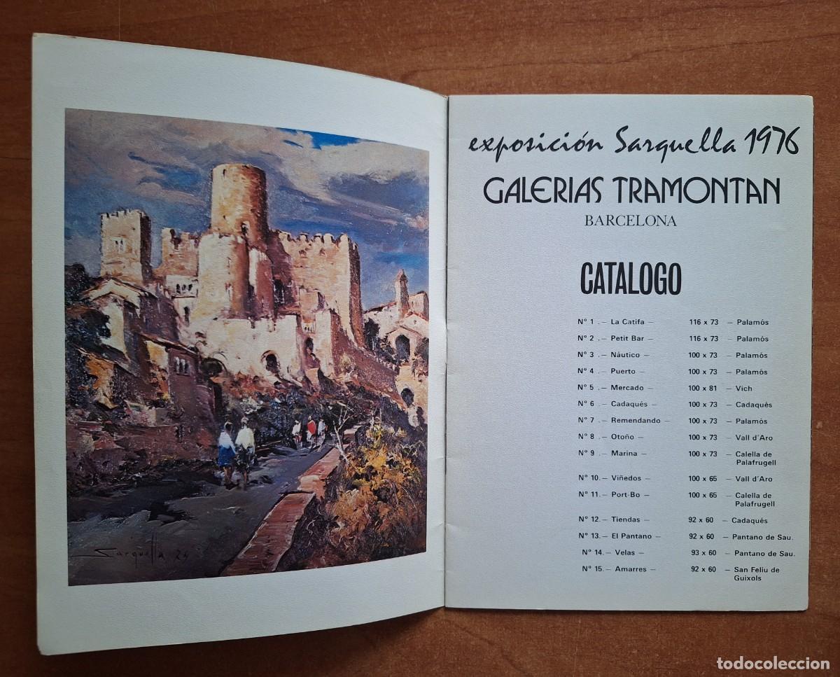 Arte: CATALOGO EXPOSICI&Oacute;N SARQUELLA 1976 - BARCELONA