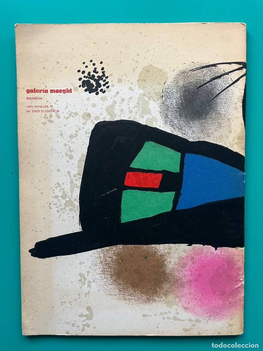 Arte: Cat&aacute;logo con cubierta litogr&aacute;fica de Mir&oacute; - Galerie Maeght Barcelona, 1974